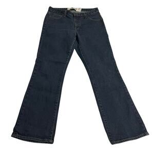 Gap Womens Jeans Size 10 Blue Bootcut Mid Rise Stretch Dark Wash Denim Zip Fly